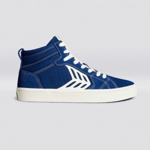 Cariuma High Top Canvas Skate CATIBA PRO Damske Modre | 26148-PCKD