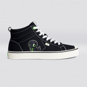 Cariuma High Top Canvas Vegan OCA HIGH Damske Čierne | 81946-ZCFP
