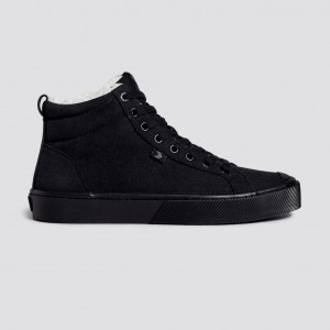 Cariuma High Top Suede Vegan OCA HIGH Damske Čierne | 64187-GLNS