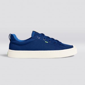 Cariuma Low Top Bamboo Weave Knit IBI Damske Modre | 14576-DHOL