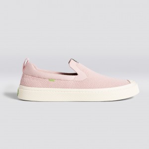 Cariuma Low Top Bamboo Weave Knit Vegan IBI Slip-On Panske Ruzove Červené | 91756-ALUV