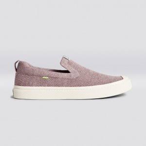 Cariuma Low Top Bamboo Weave Knit Vegan IBI Slip-On Panske Stone Blush | 78261-CQRS