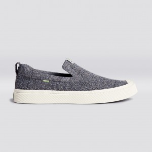 Cariuma Low Top Bamboo Weave Knit Vegan IBI Slip-On Damske Siva | 74261-JUYF