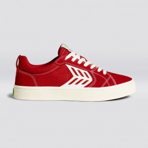 Cariuma Low Top Platene Vegánske CATIBA PRO Panske Červené | 04318-LESQ