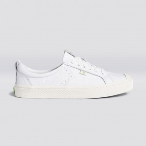Cariuma Low Top Premium Leather OCA LOW Panske Biele | 59817-VOMR