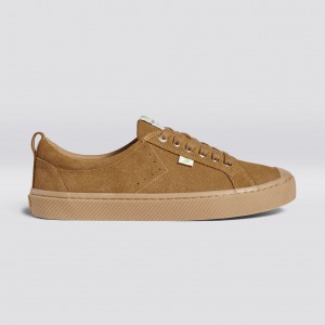 Cariuma Low Top Suede OCA LOW Panske All Camel | 20614-XELQ