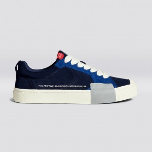 Cariuma Low Top Suede OCA LOW Panske Námornícka Modrá | 64795-SLOQ