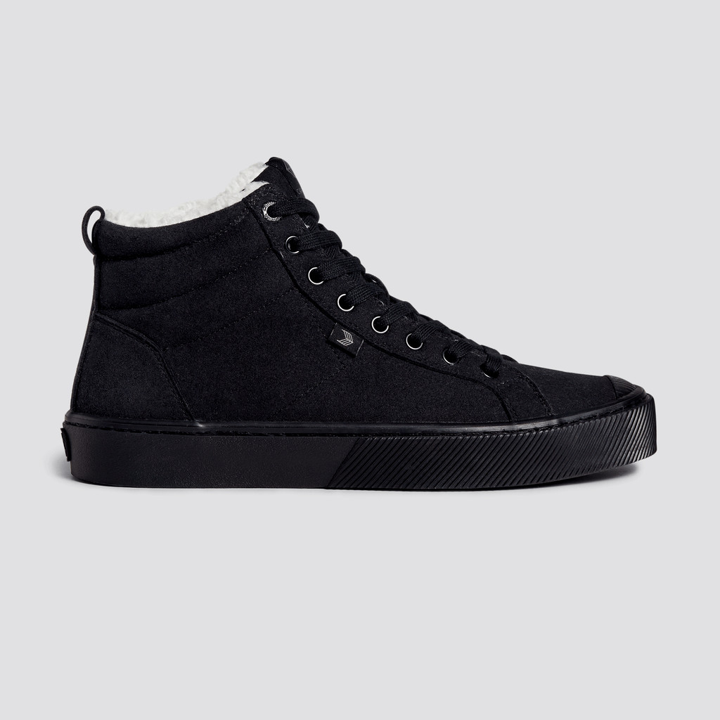 Cariuma High Top Suede Vegan OCA HIGH Damske Čierne | 64187-GLNS