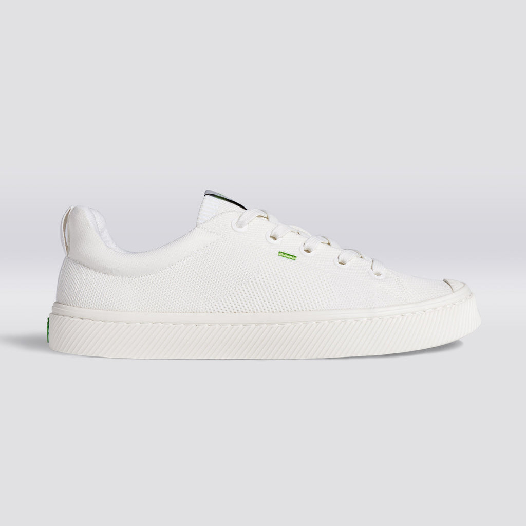 Cariuma Low Top Bamboo Weave Knit Vegan IBI Panske Off-White | 19378-VODG