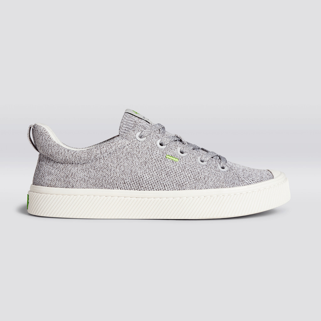 Cariuma Low Top Bamboo Weave Knit Vegan IBI Damske Svetlo Siva | 47283-BQIW